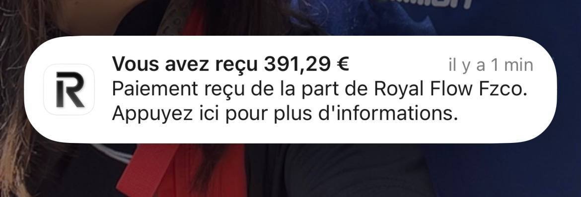 Preuve de retrait client